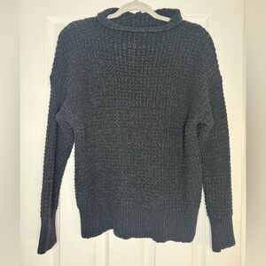 American Eagle Outfitters Dark Navy Blue Cowl Neck Sweater